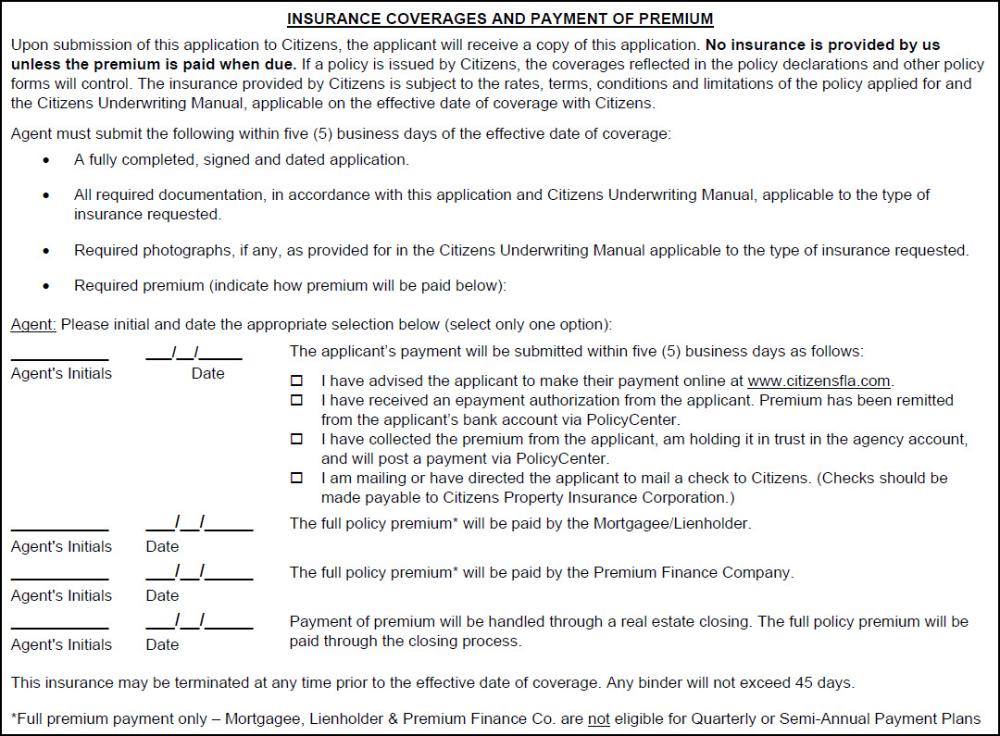 New Evidence of Property Insurance Form and 2021 Application Changes -  Public - Citizens Property Insurance Corporation