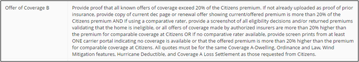 Offer of Coverage B