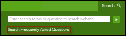 Screenshot of Knowledge Base (FAQ) search